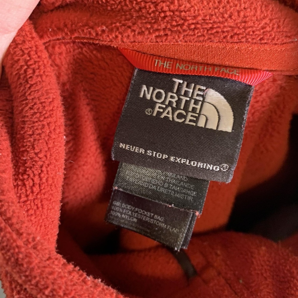 The North Face Jacket Mens Large Red Fleece Full Zip Interchange Hiking Coat - Picture 6 of 9